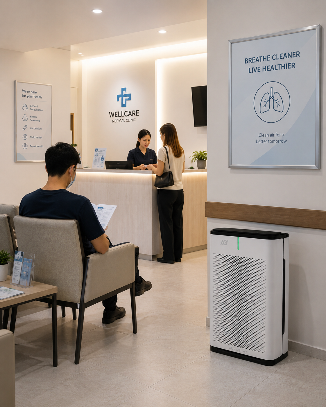 Aurabeat AG+ Pro Silver Ion Air Purifier