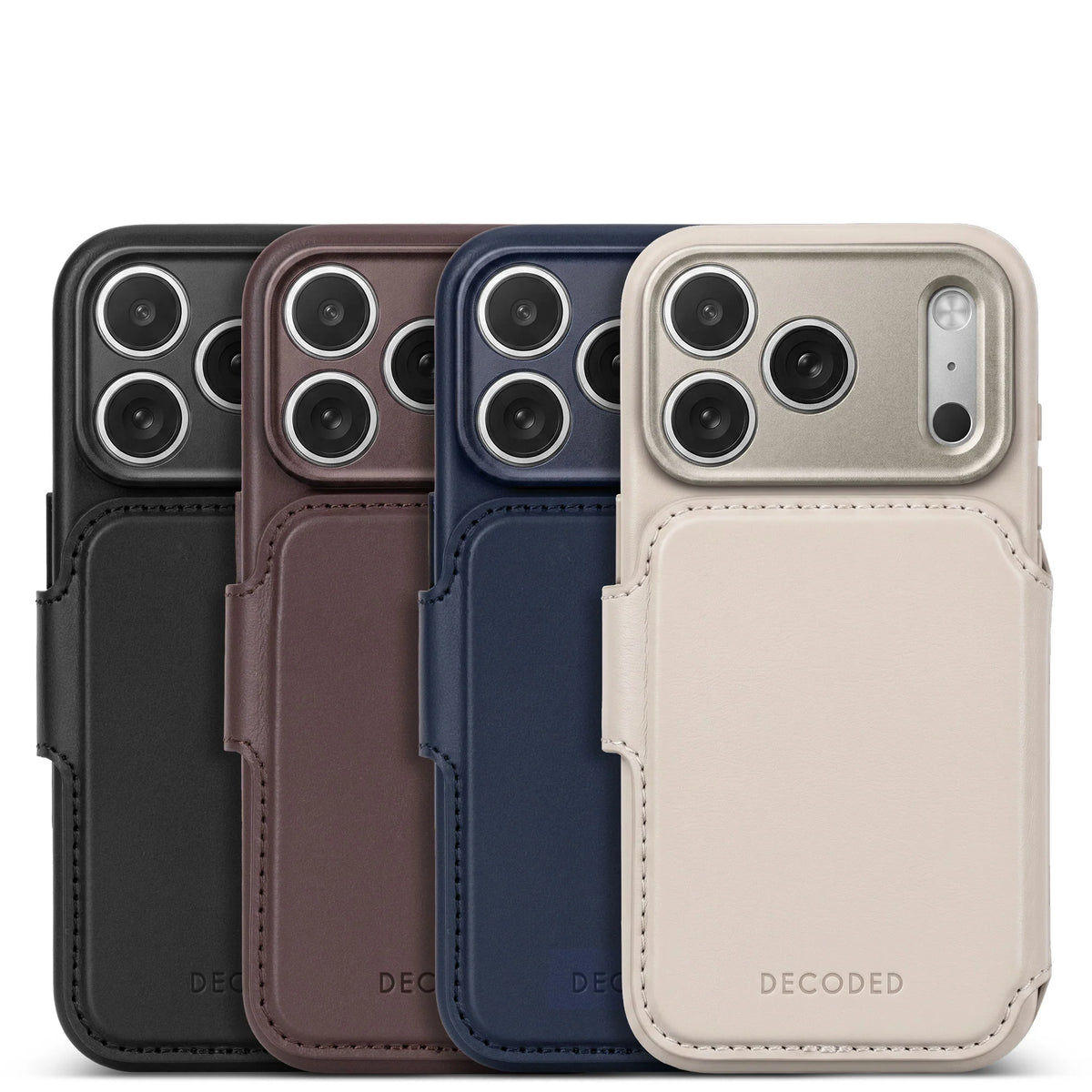 DECODED Leather Detachable Wallet Case iPhone 18 Pro / 18 Pro Max