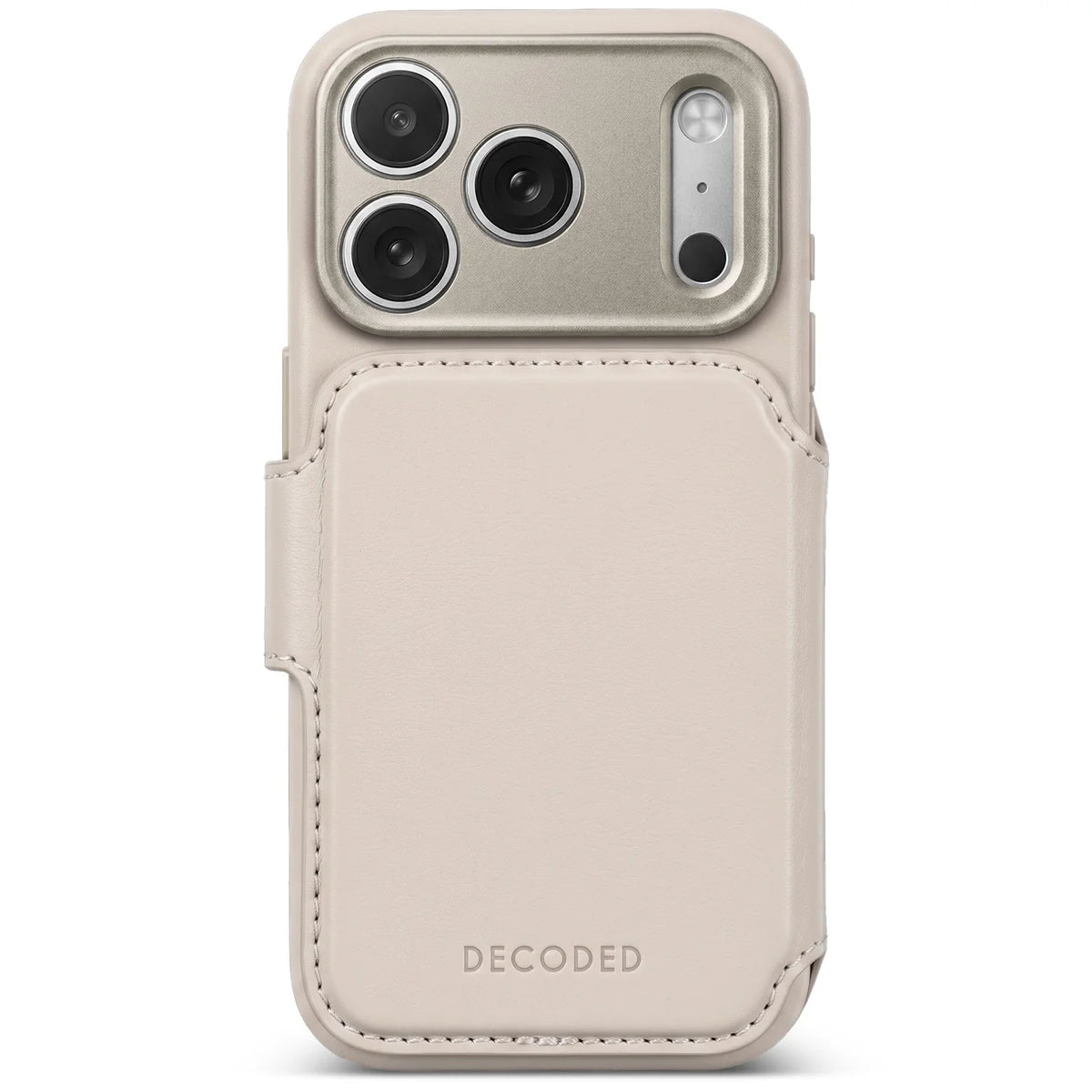 DECODED Leather Detachable Wallet Case iPhone 18 Pro / 18 Pro Max