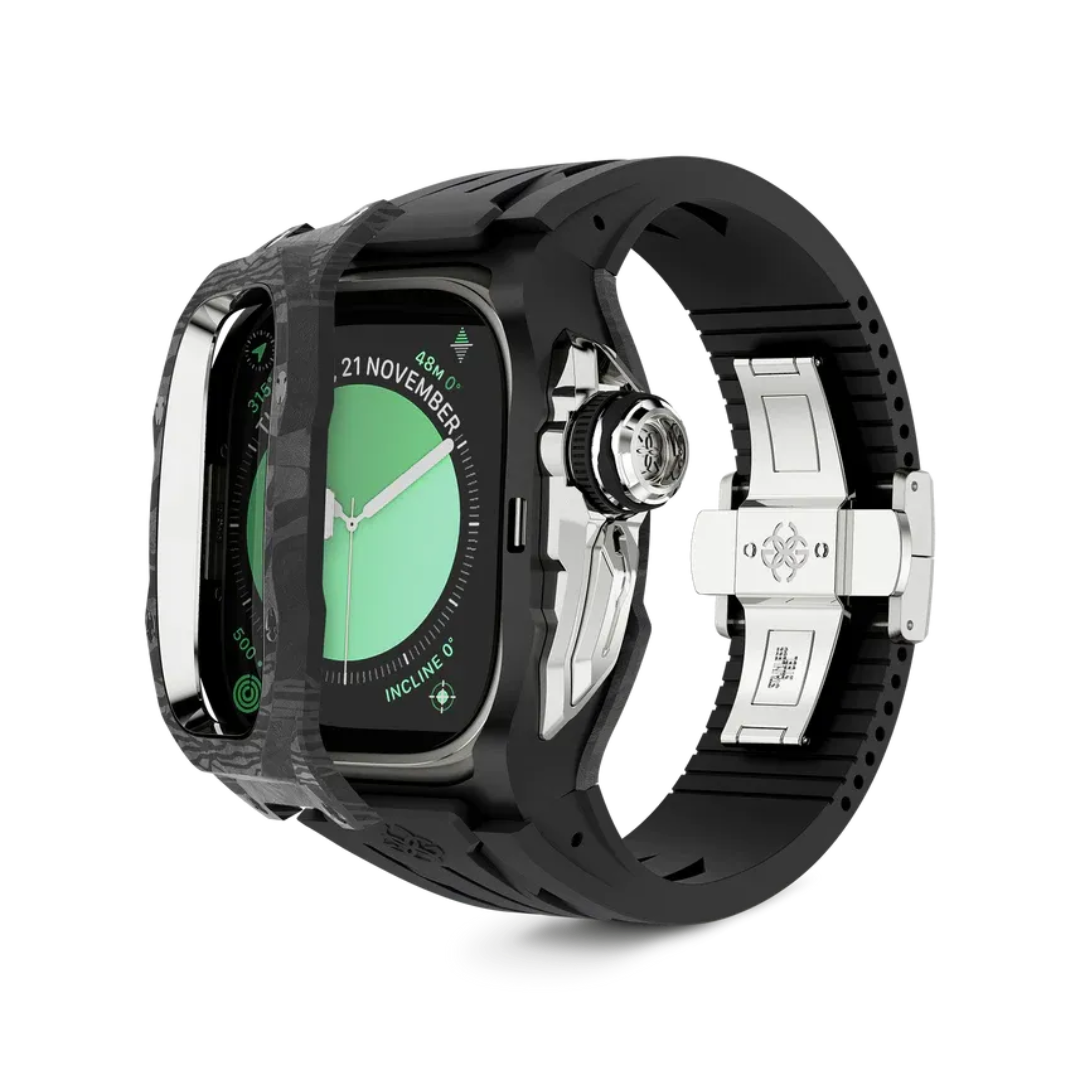 Golden Concept Apple Watch Case (49mm) - RSCIII49 - Silver Carbon