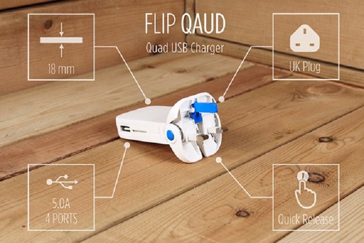 Flip Quad - Ante ShopOneAdaptrWall Chargers836528003793PA - FPP - 4WH