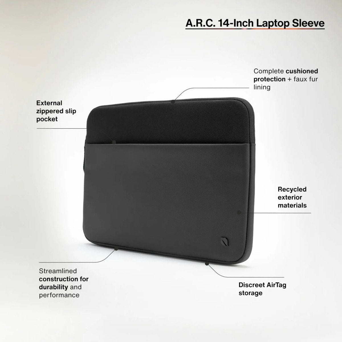 Incase A.R.C. Sleeve for 14 - inch Laptop - Ante ShopIncaseLaptop Sleeve650450269818INCO - 400717 - GRY
