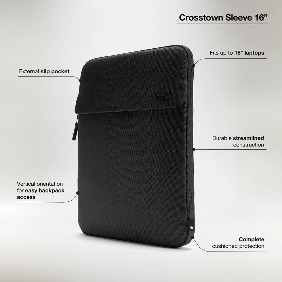 Incase Crosstown Sleeve with Woolenex for 16 - inch Laptop - Ante ShopIncaseLaptop SleeveINCO - 400804 - BLK