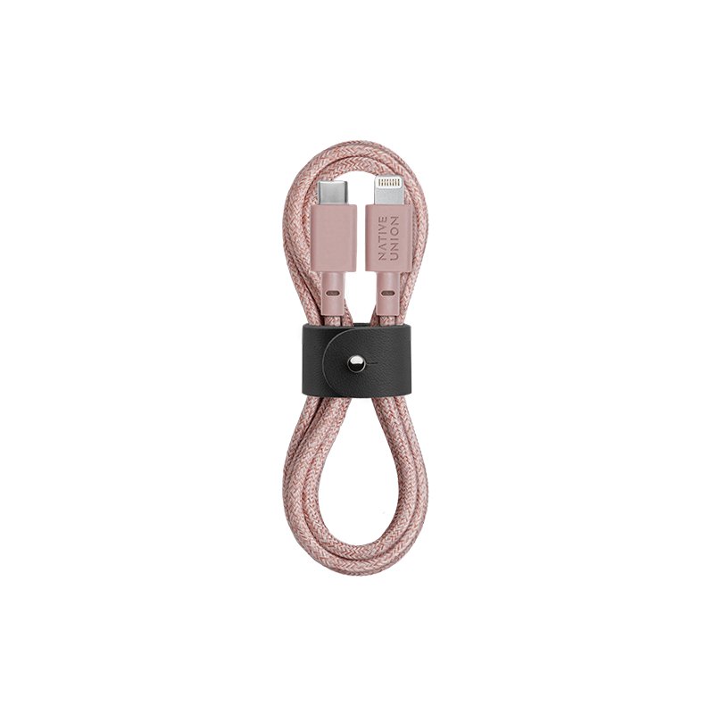 Native Union Belt Cable ( USB C to Lightning ) - Ante ShopNative UnionCables846654034771BELT - KV - CL - ROSE - 2