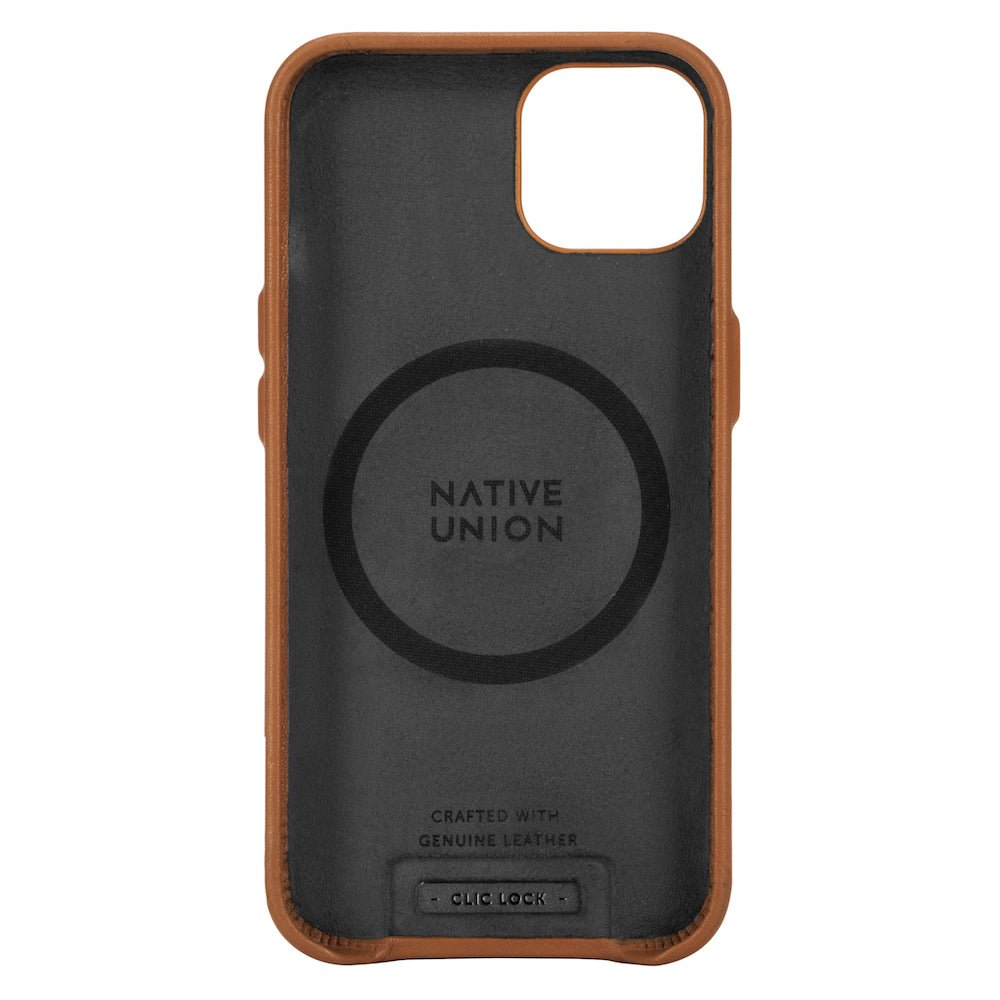 Native Union Clic Classic Leather Case for iPhone 13 - MagSafe Compatible - Ante Shopnative unionCasesCCLAS - BRN - NP21M