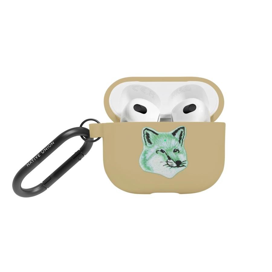 Native Union x Maison Kitsuné Monochrome Fox Head for AirPods 3rd Gen - Ante ShopNATIVE UNIONAirpod Case846654047868APCSE - MFX - BEIGE - V2
