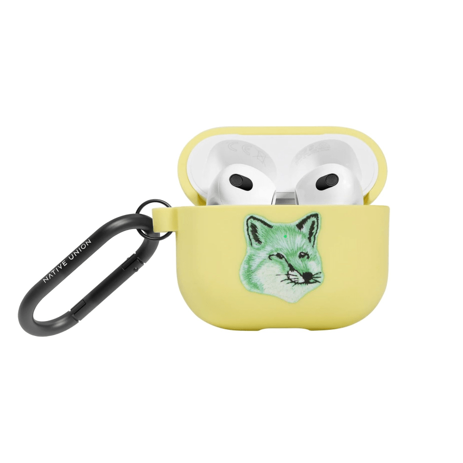 Native Union x Maison Kitsuné Monochrome Fox Head for AirPods 3rd Gen - Ante ShopNATIVE UNIONAirpod Case846654047875APCSE - MFX - YLW - V2