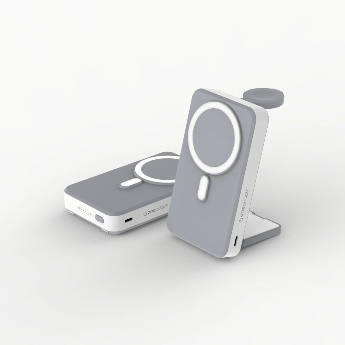 OneAdaptr OneGo 5 - In - 1 Magnetic Wireless Charging Stand with PowerBank (10,000mAH) - Ante ShopOneAdaptr836528008392OG - B10GY