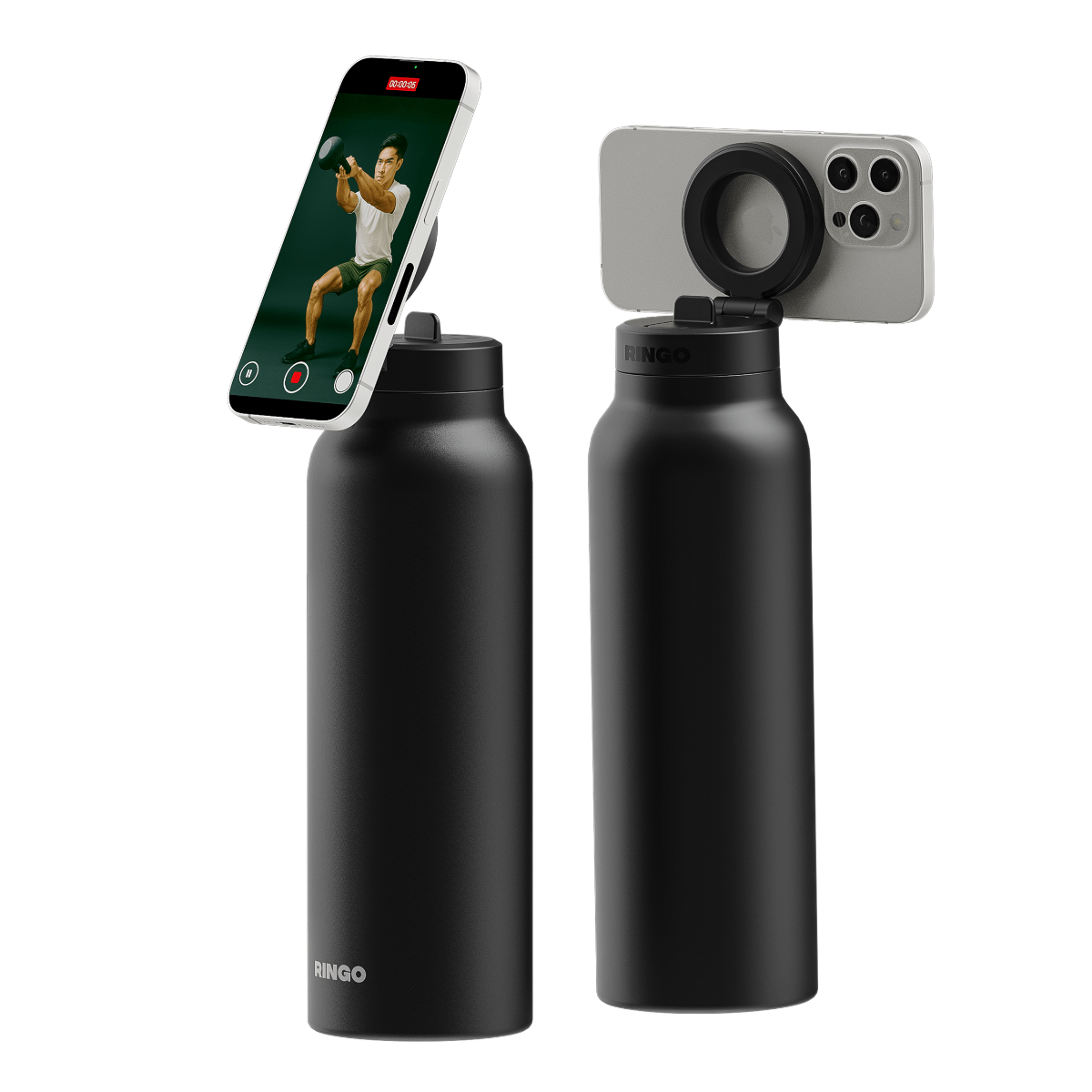Ringo Pro Water Bottle + Free Magnetic Booster Ring - Ante ShopRingoLifestyle850055385153RGO24SIP - BK
