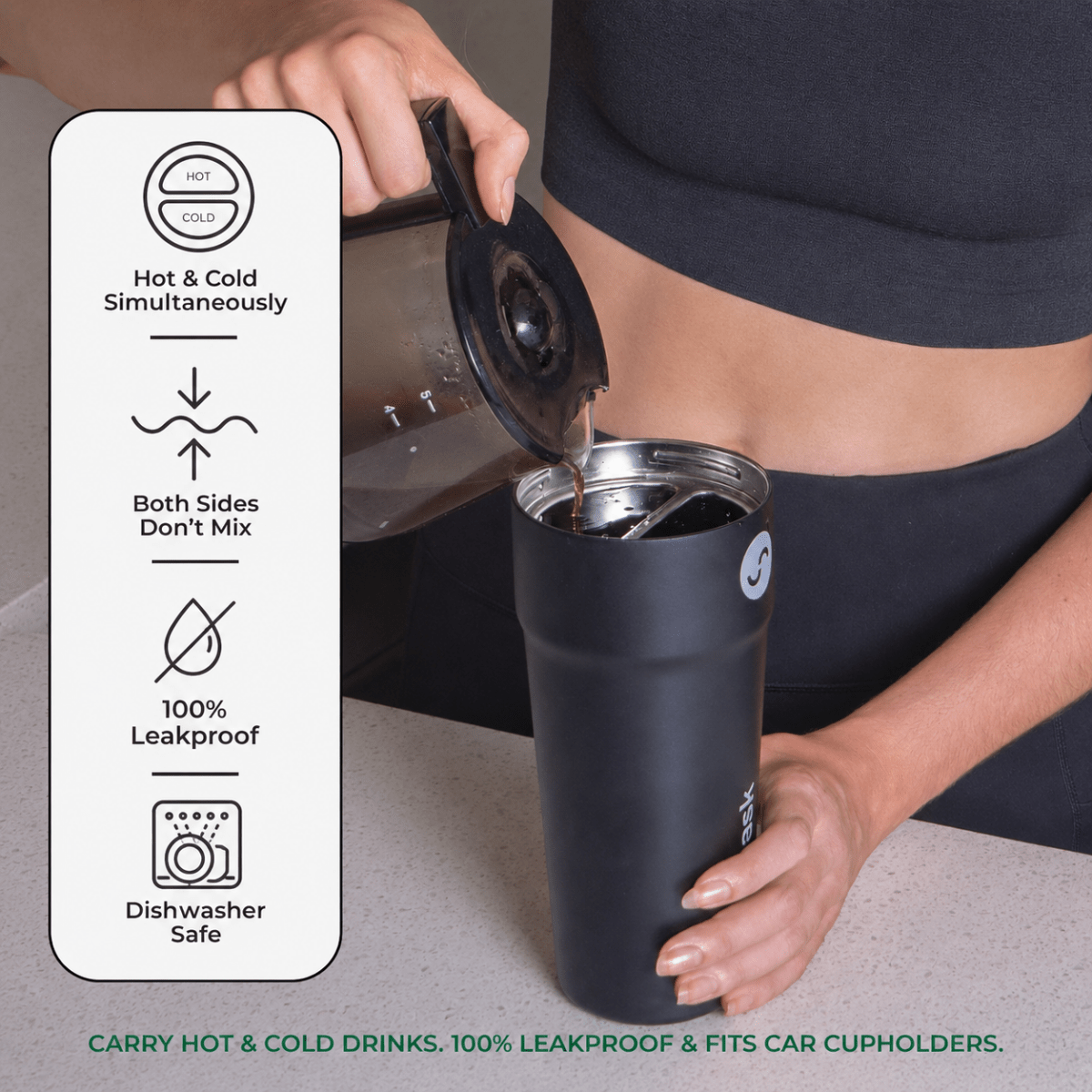 Splitflask - 2-in-1 Stainless Steel Travel Mug (Pre-Order) - Ante ShopSplitflaskbottle
