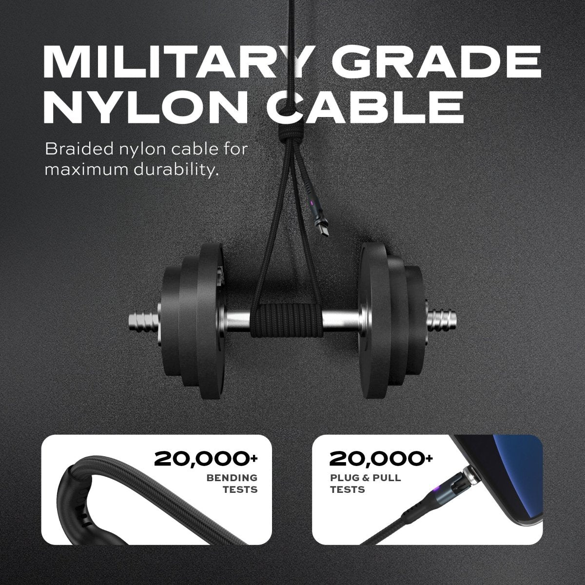 Statik® 360 Pro 100W Charging | 480mbps Transfer - Ante ShopStatikCables810024055142PUP - 0520 - 3FT