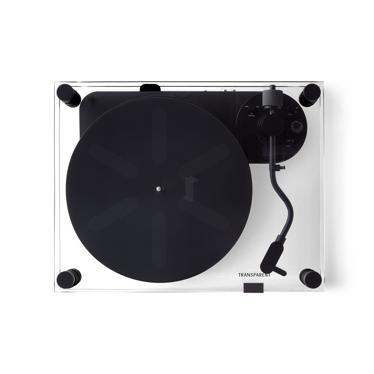 Transparent Turntable (Black) - Ante ShopTransparentSpeakers7350077880214TT - B