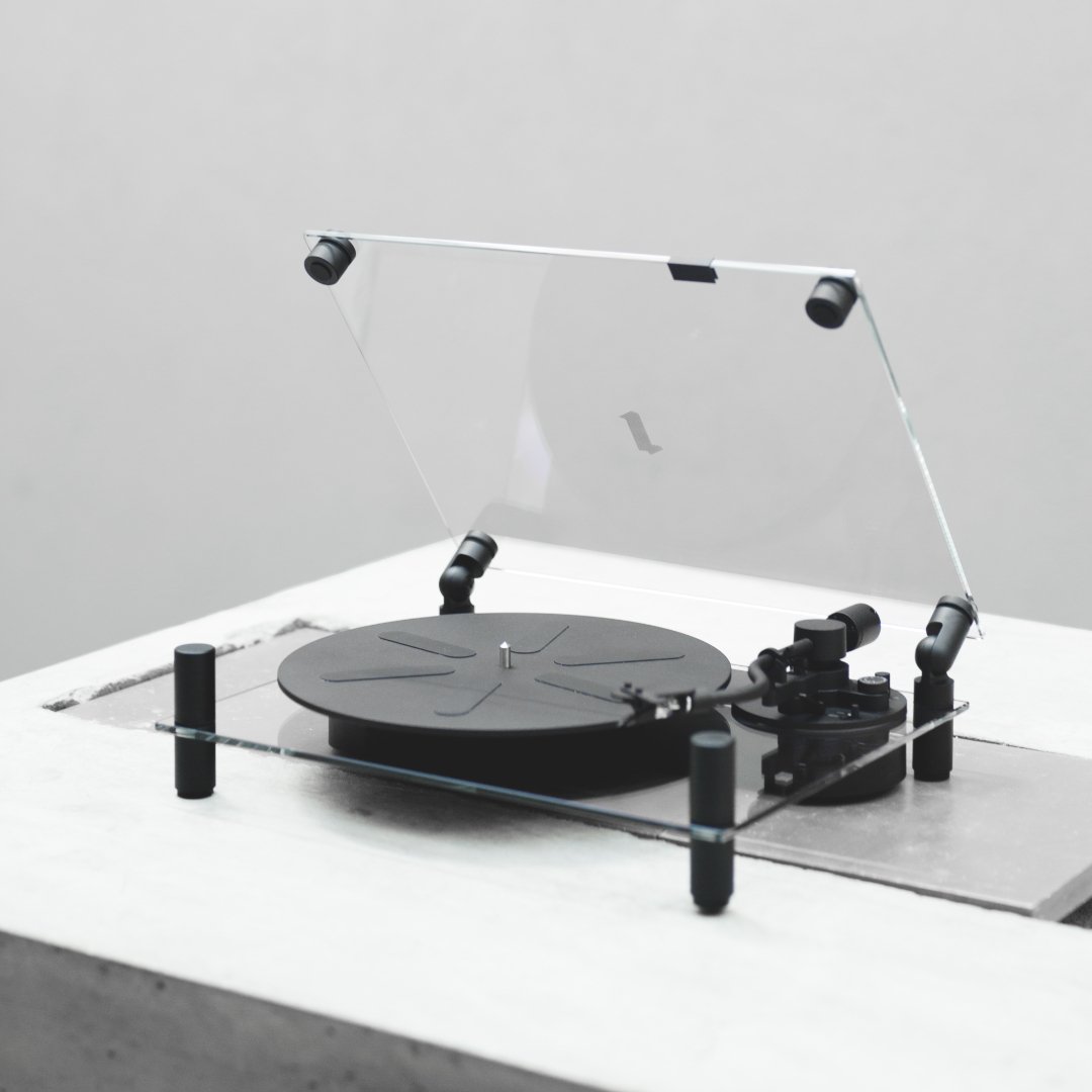 Transparent Turntable (Black) - Ante ShopTransparentSpeakers7350077880214TT - B