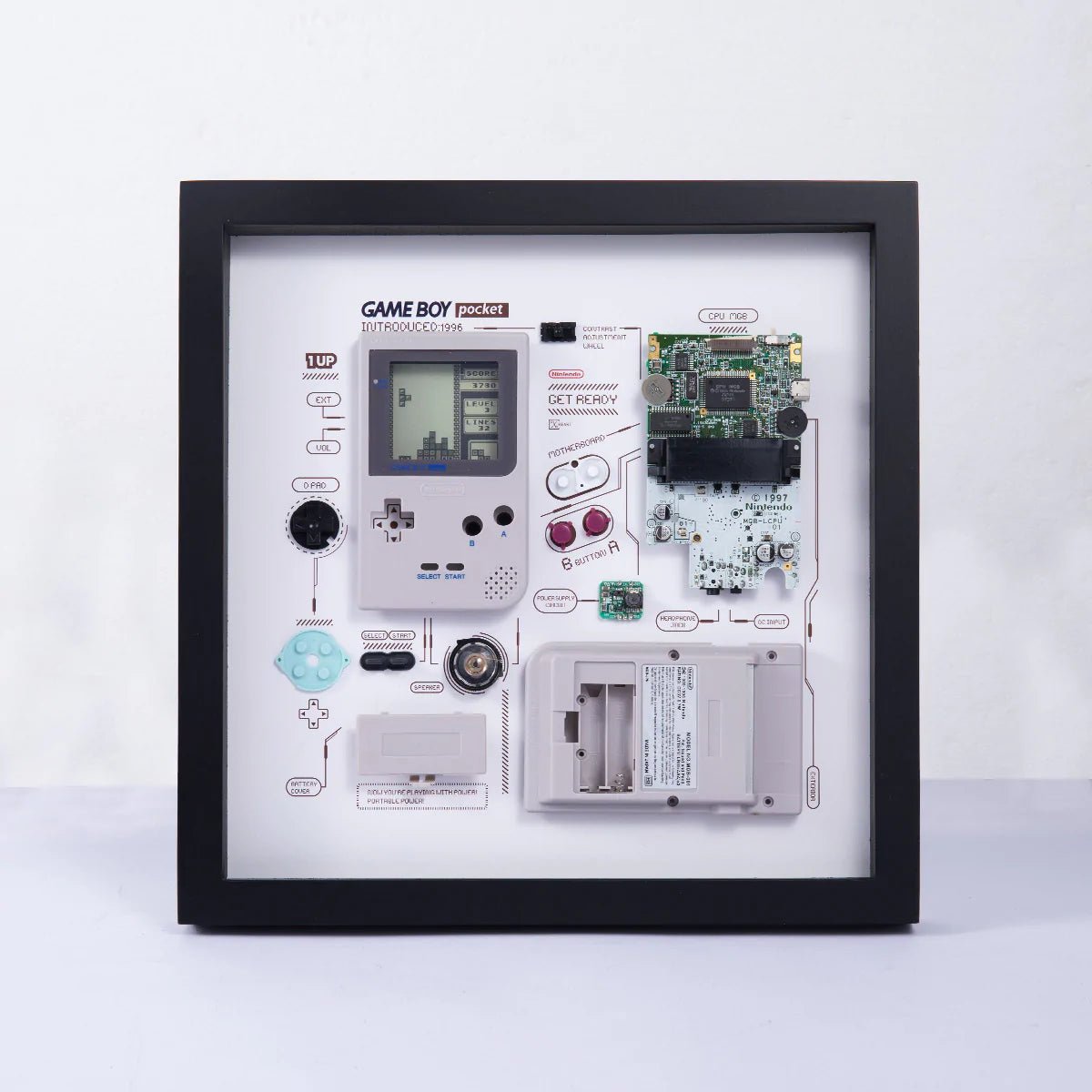 XreArt Deconstructed Nintendo Game Boy Pocket Framed Artwork - Ante ShopXREARTArts & Crafts0749666234144HKGBP01