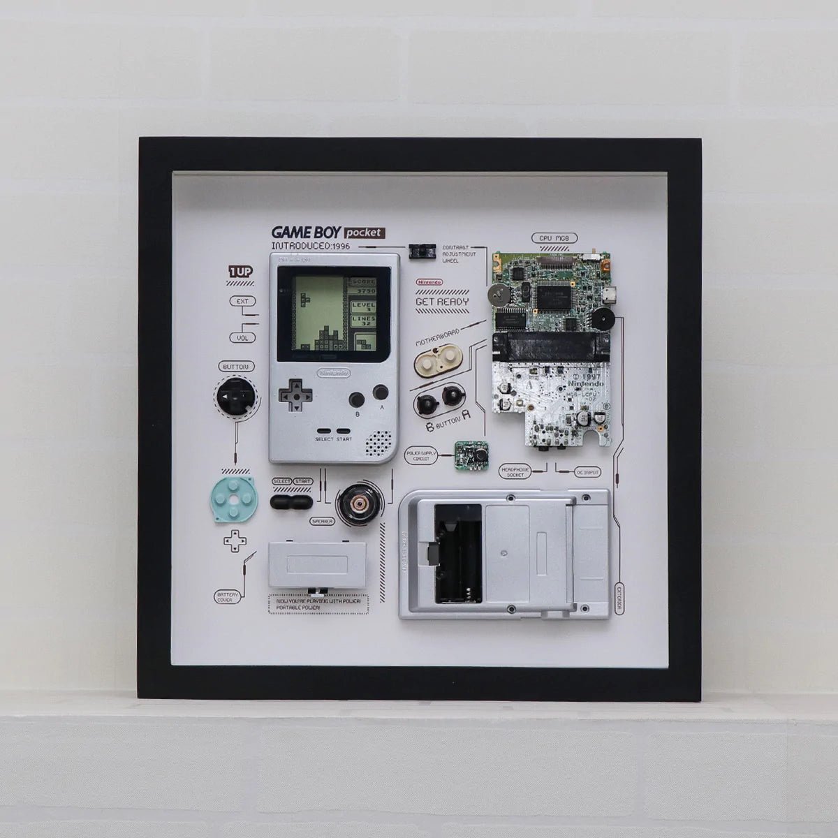 XreArt Deconstructed Nintendo Game Boy Pocket Framed Artwork - Ante ShopXREARTArts & Crafts0749666234151HKGBP02