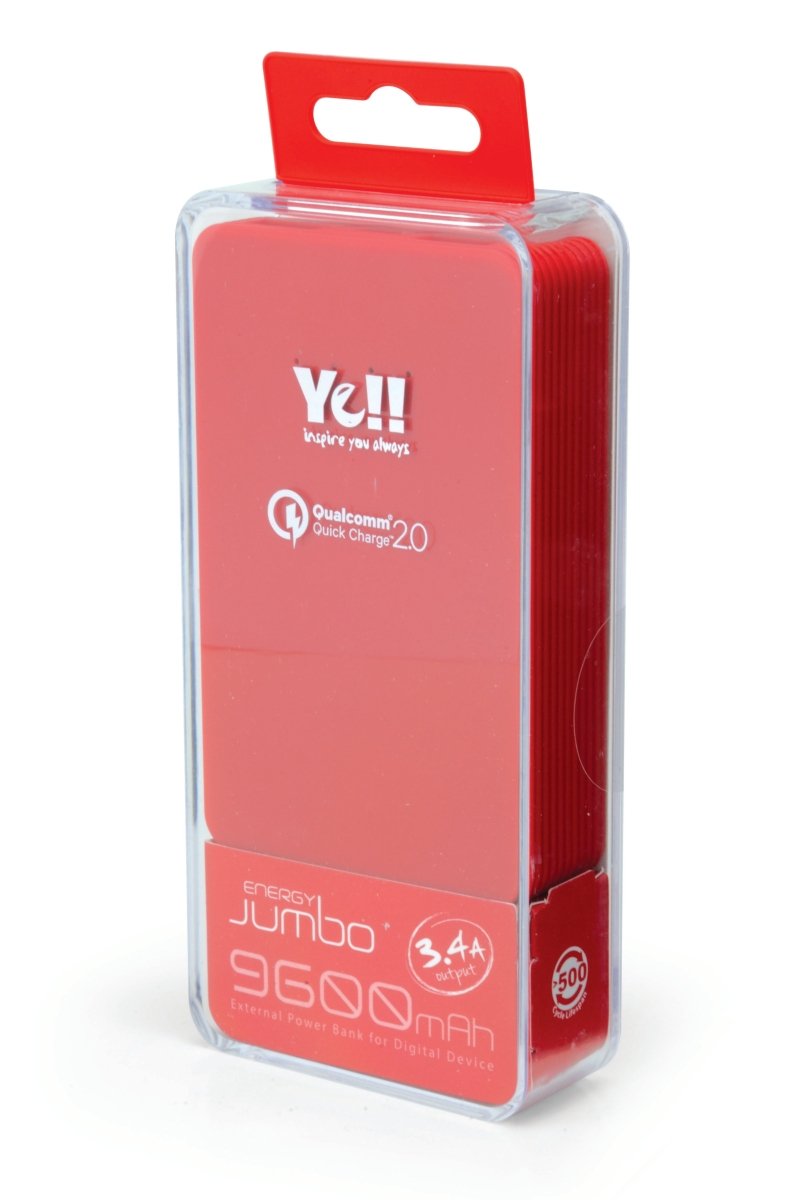 Ye!! Energy Jumbo 9600mAh (Quick Charge2.0) - Ante ShopyellPowerbank872569005655BPR96 - BLK