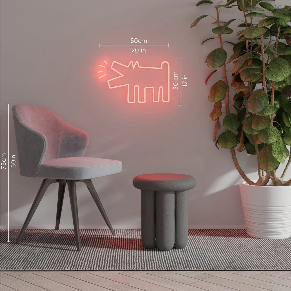 Yellowpop x Keith Haring - Barking Dog LED Neon Sign - Ante ShopYellowpopLifestyle5060813390182YPKH - DOG