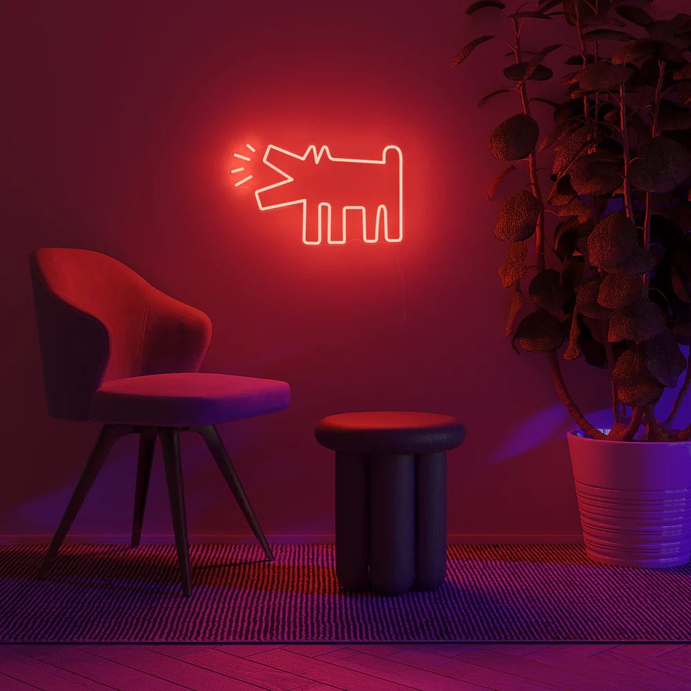 Yellowpop x Keith Haring - Barking Dog LED Neon Sign - Ante ShopYellowpopLifestyle5060813390182YPKH - DOG