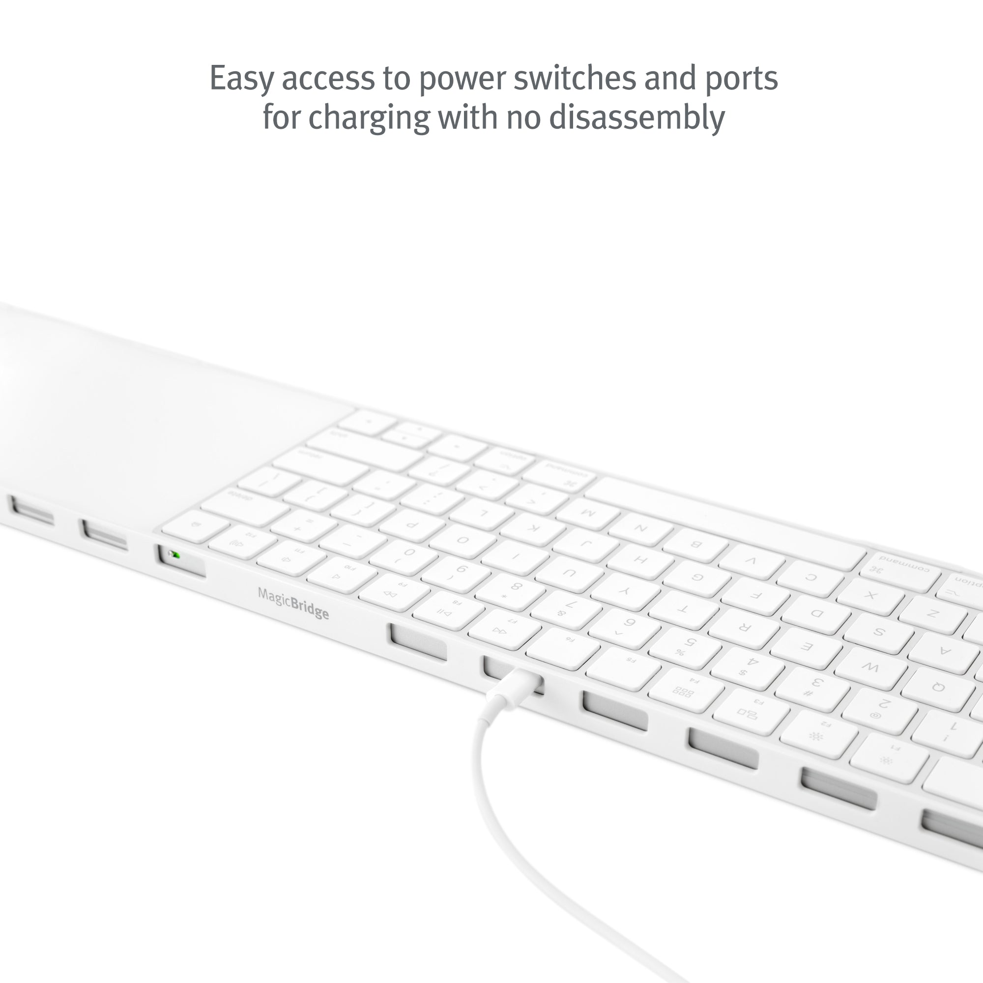 Twelve South MagicBridge Extended | Connects Apple Magic Trackpad 2 to Apple Magic Keyboard with Numeric Keypad - Trackpad and Keyboard not included