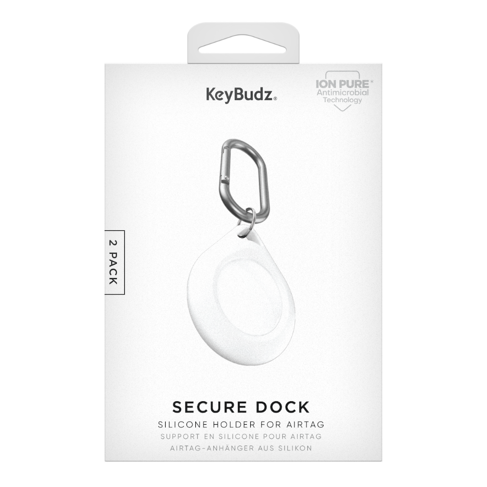 KeyBudz AirTag Secure Dock (2 per pack)