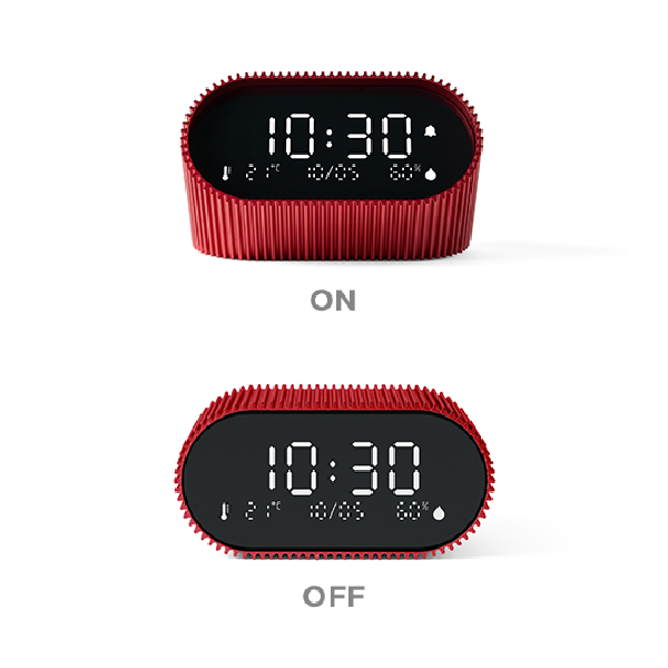 Lexon - Ray Alarm Clock with Thermometer & Hygrometer
