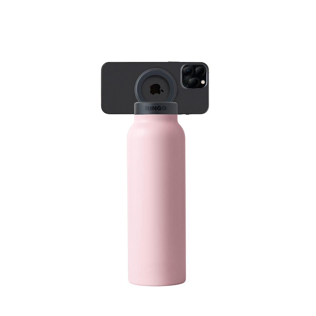 Ringo Water Bottle + Free Magnetic Booster Ring (Pink)