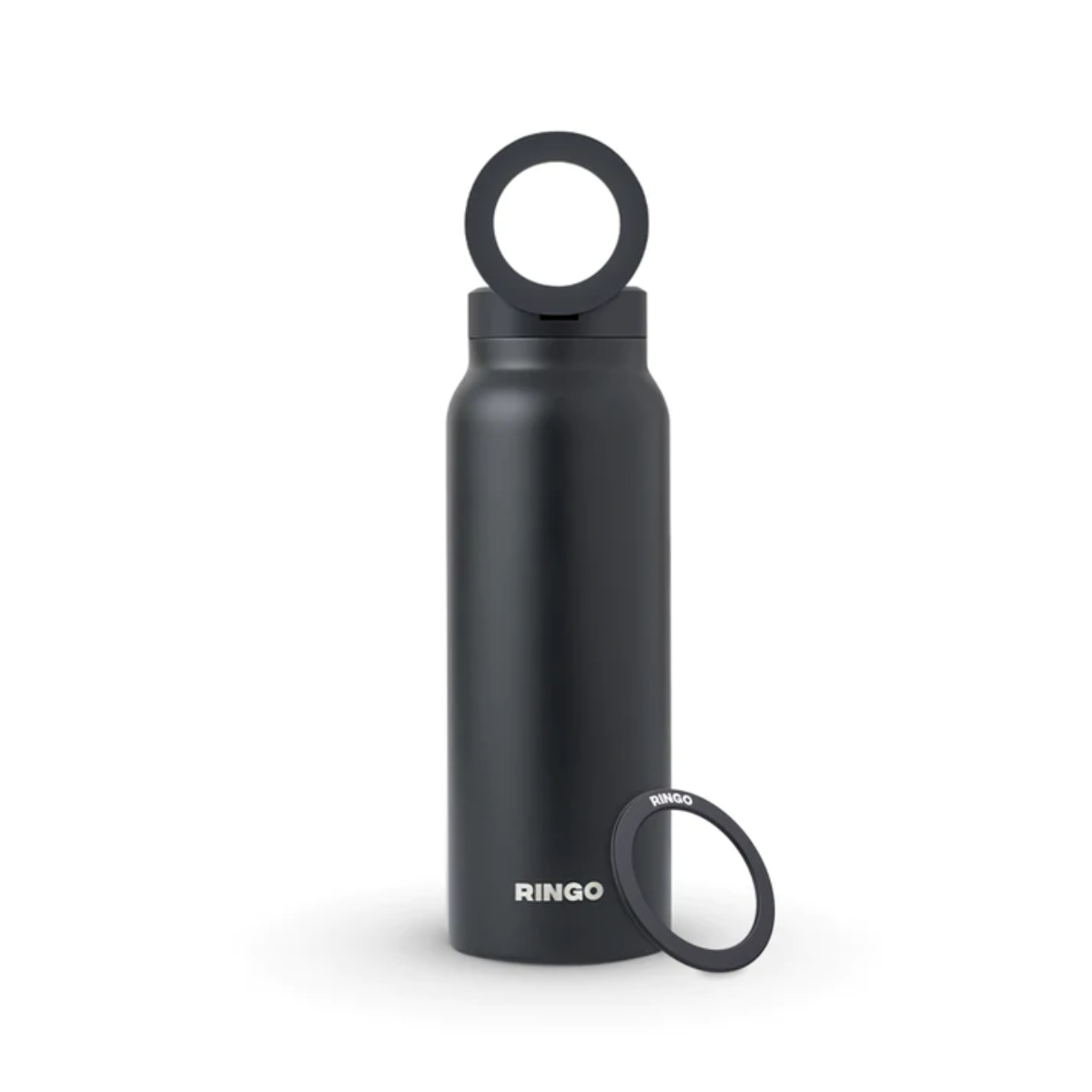 Ringo Water Bottle + Free Magnetic Booster Ring (Black)