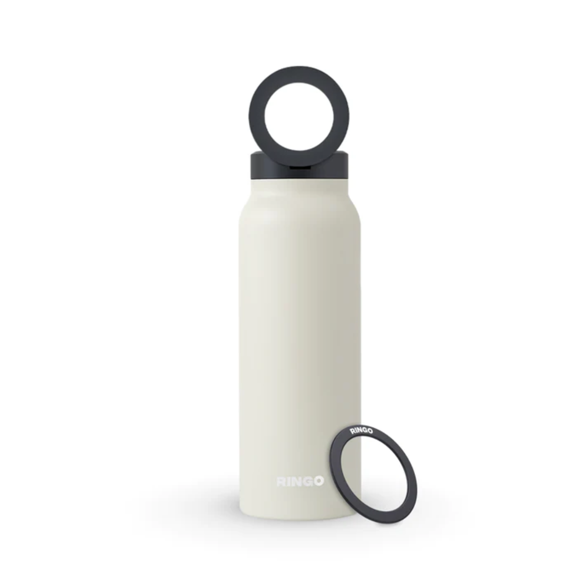 Ringo Water Bottle + Free Magnetic Booster Ring (Ivory)