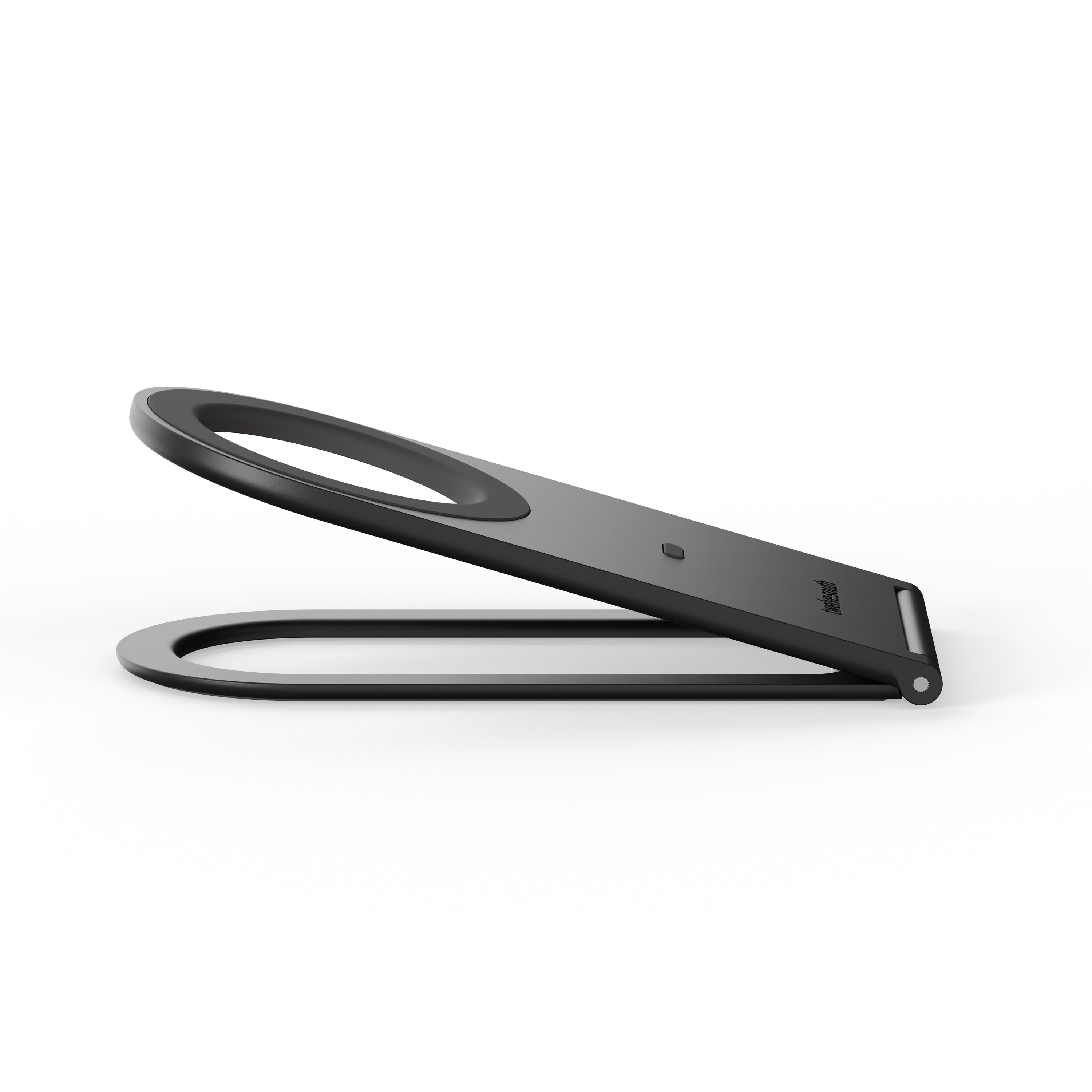 Twelve South Curve Nano | Pocket-sized, fold-flat magnetic stand that holds your Qi2 and MagSafe compatible phone at the perfect angle