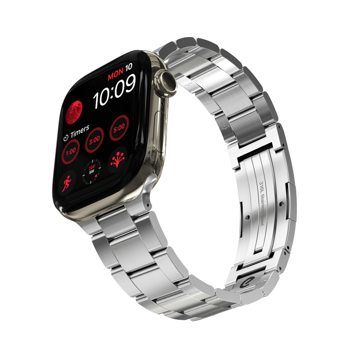 KeyBudz Spectra Series Steel Apple Watch Strap - Ante ShopKeyBudzApple Watch Straps810082991550KB_AW_S3L_NTL