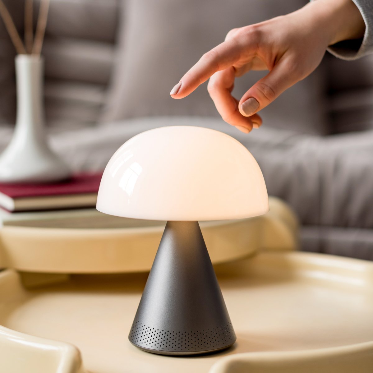 Lexon - MINA L (Audio) Rechargeable Portable LED Lamp with Bluetooth S