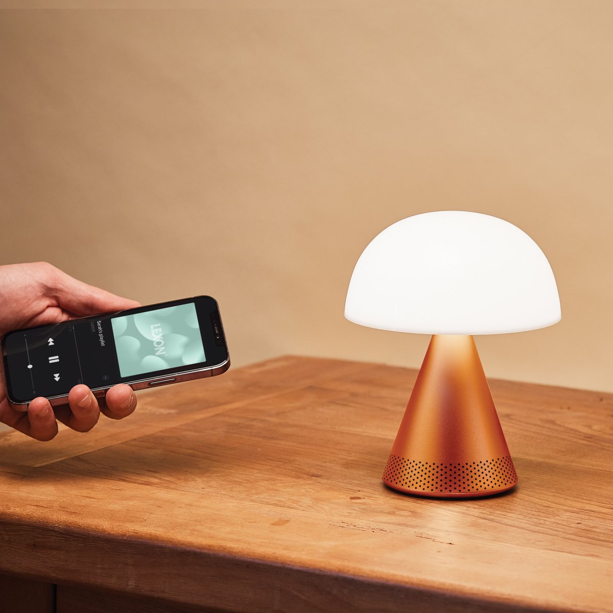 Lexon - MINA L (Audio) Rechargeable Portable LED Lamp with Bluetooth Speaker - Ante ShopLexonSpeakers3660491203846LH76MDB
