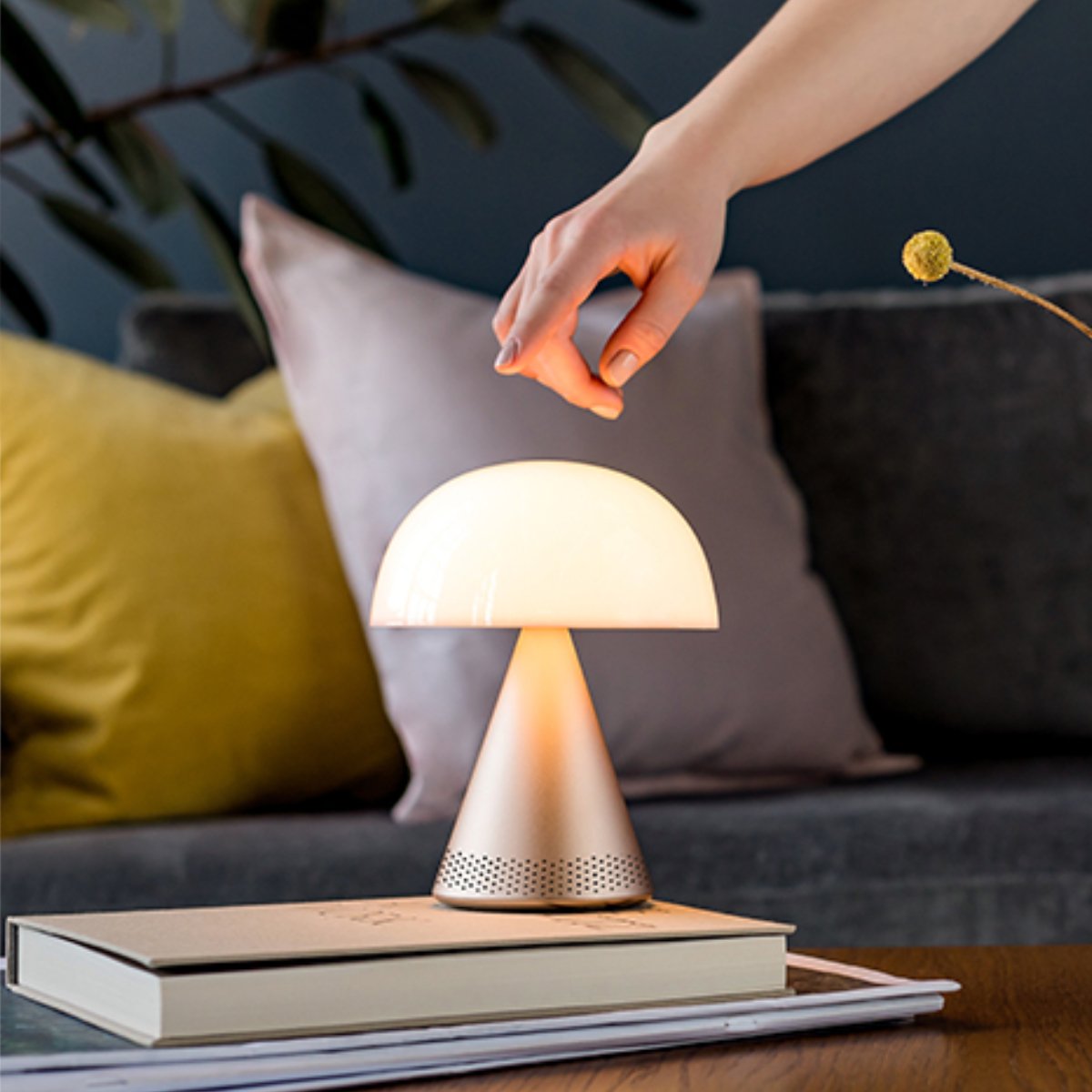 Lexon - MINA L (Audio) Rechargeable Portable LED Lamp with Bluetooth Speaker - Ante ShopLexonSpeakers3660491203846LH76MDB