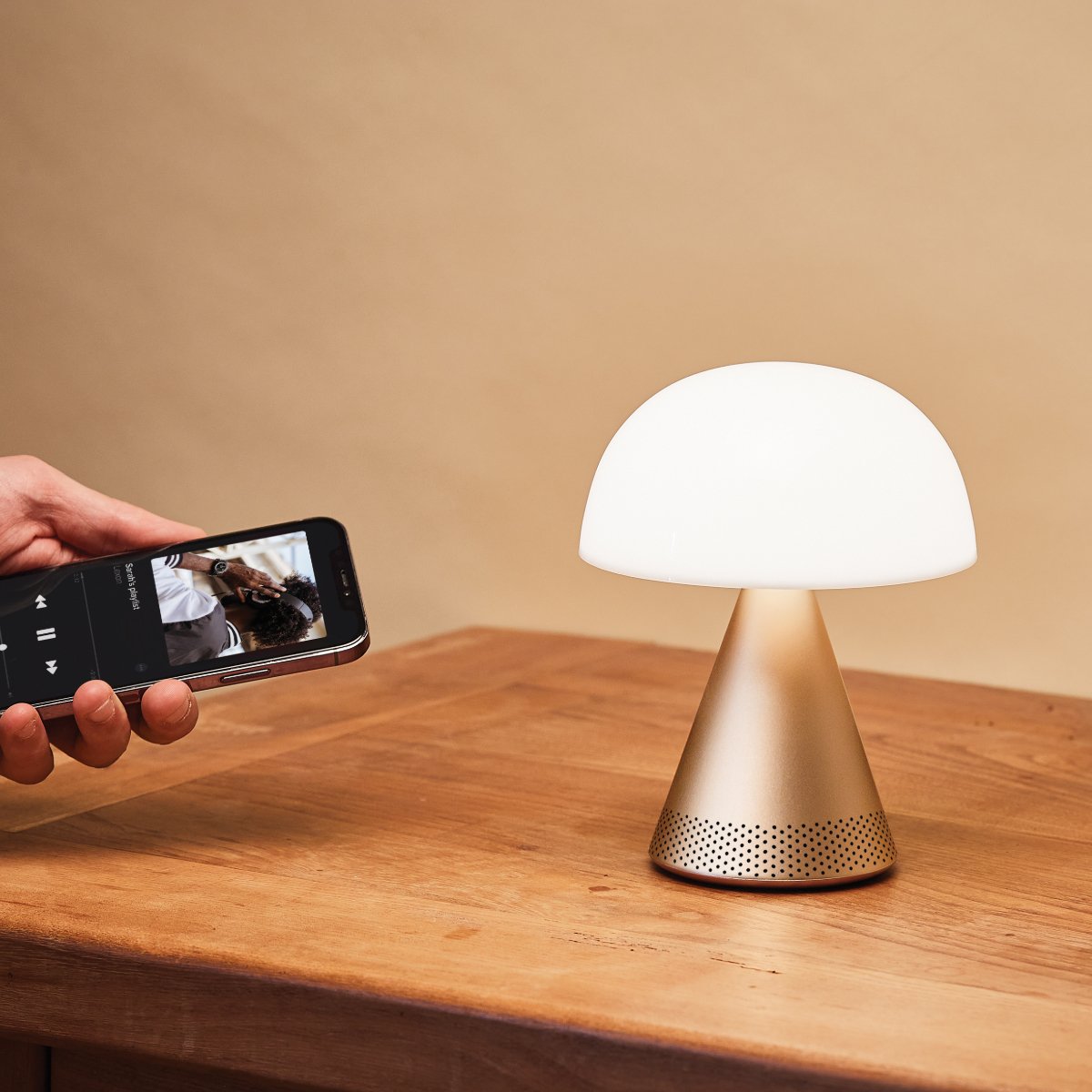 Lexon - MINA L (Audio) Rechargeable Portable LED Lamp with Bluetooth Speaker - Ante ShopLexonSpeakers3660491203846LH76MDB