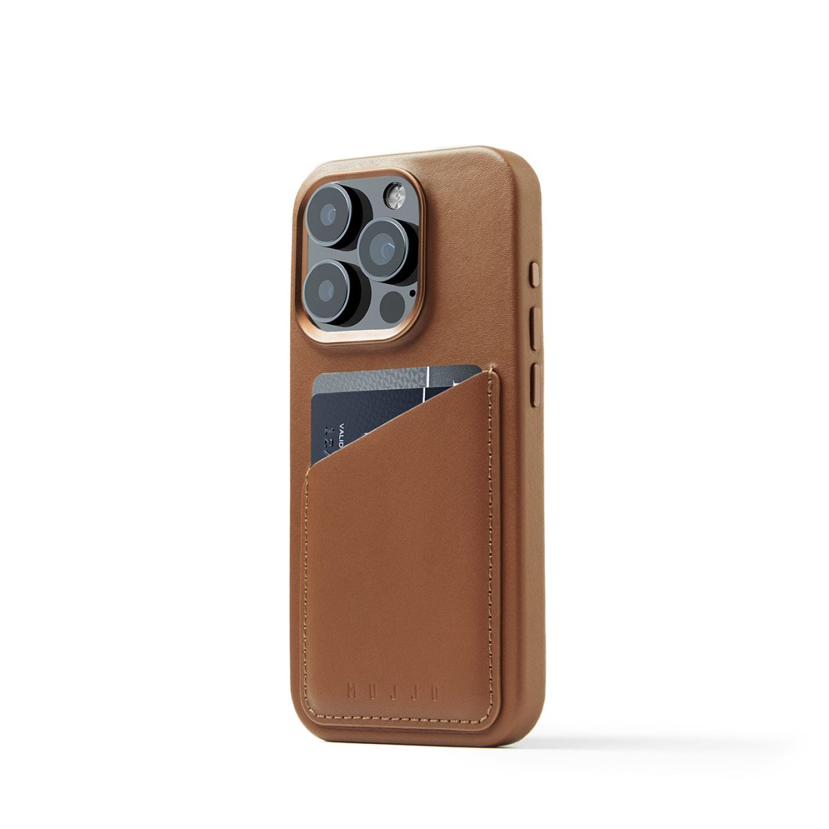 Mujjo Full Leather Wallet Case for iPhone 15 Pro (Magsafe) - Ante ShopMujjoMobile Phone CasesMUJJO - CL - 040 - BK