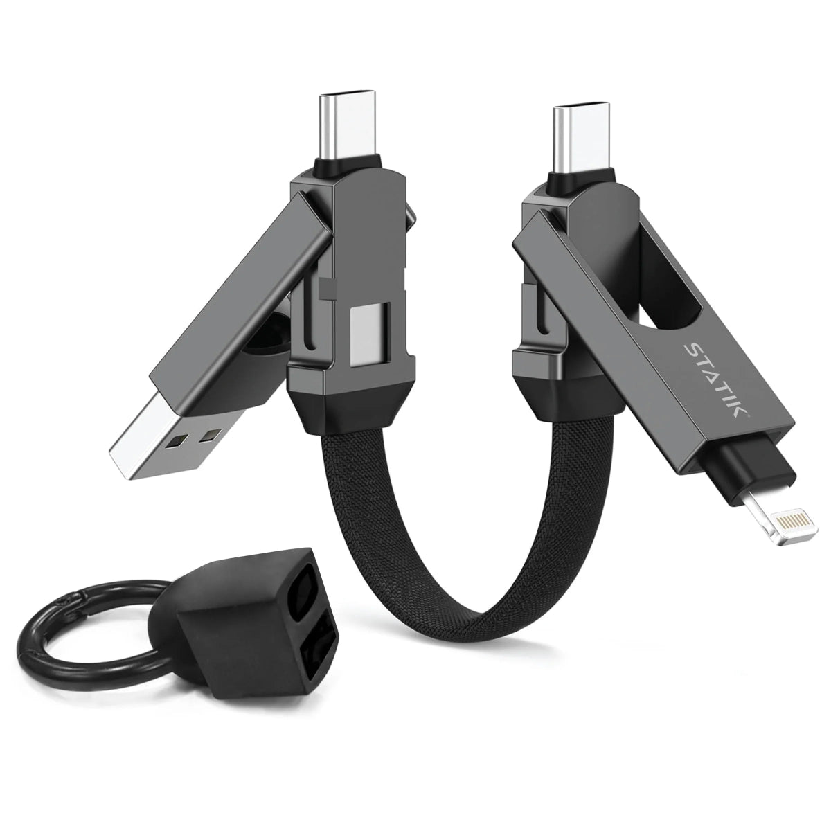 Statik HEXCHARGE Universal Fast Charging Cable - Ante ShopStatikCables810024056910PUP - 0530 - BLK