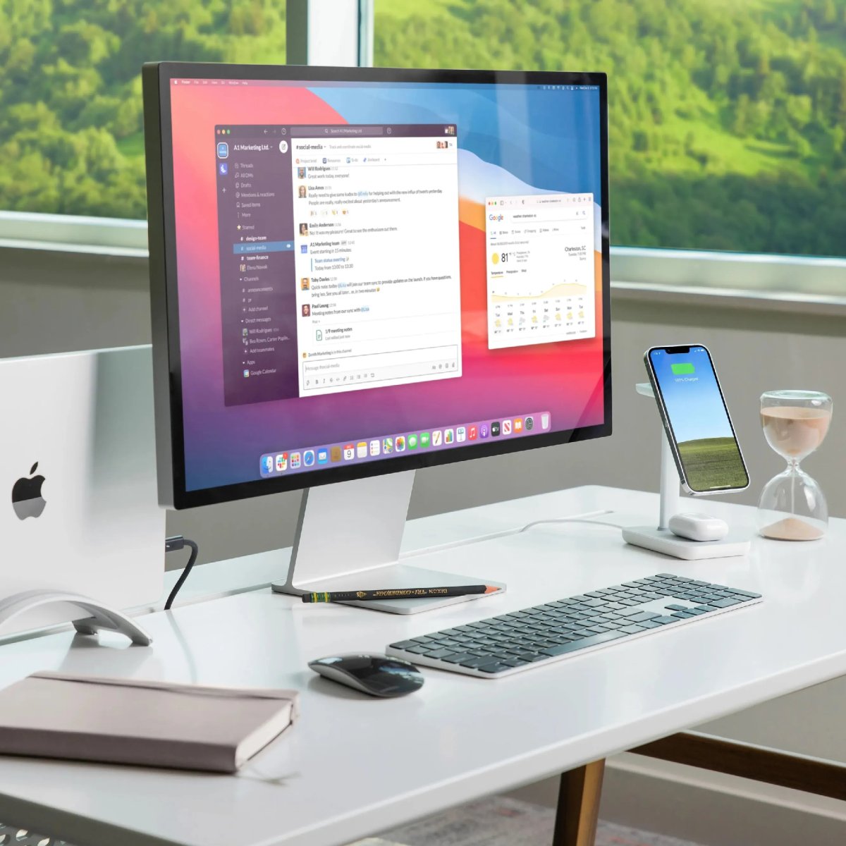 Twelve South HiRise 3 | 3 - in - 1 Magnetic Charging Station for iPhone, AirPods and Apple Watch + 5 ft USB - C Cable (black) - Ante ShopTwelve SouthCharging Stand81137002412712 - 2146