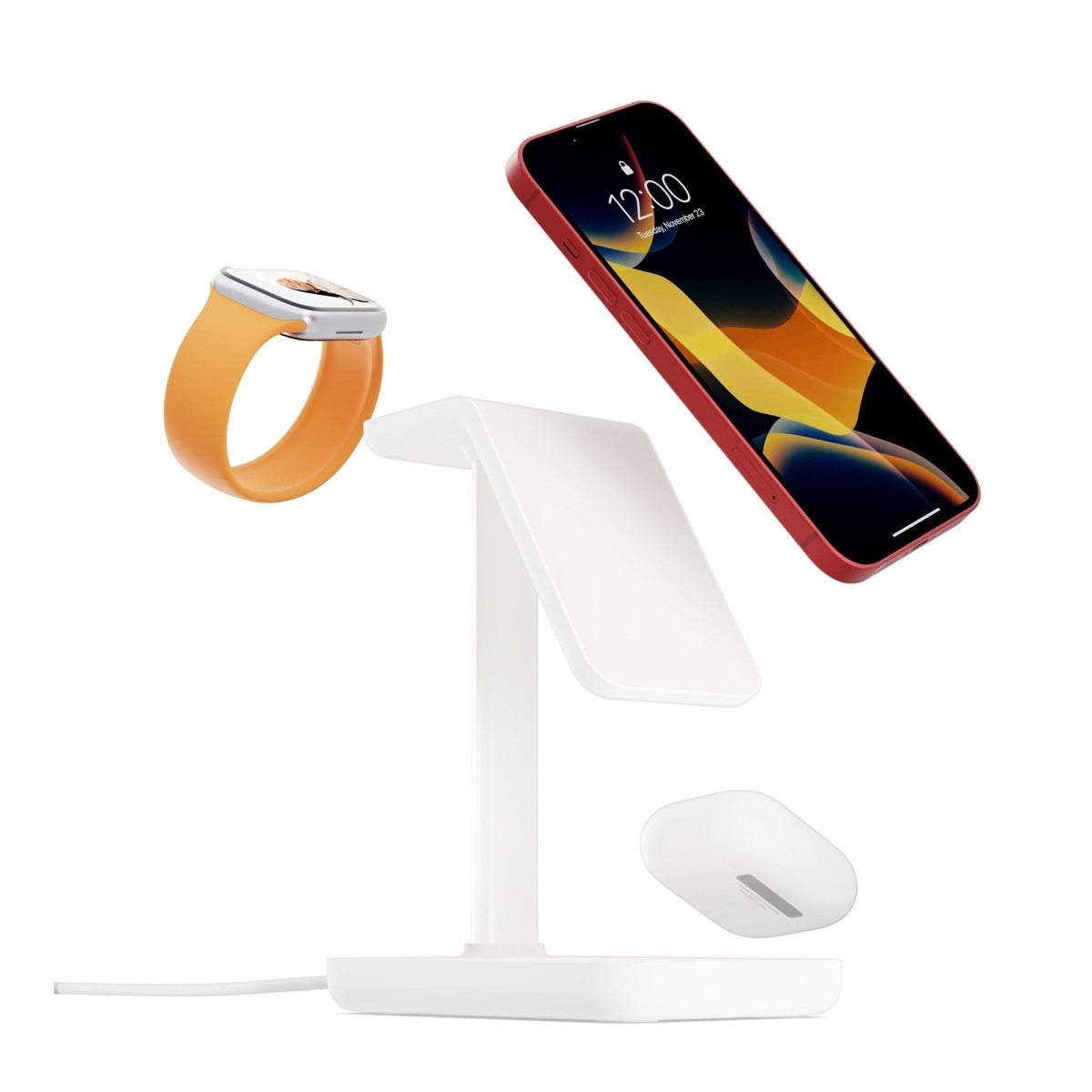 Twelve South HiRise 3 | 3 - in - 1 Magnetic Charging Station for iPhone, AirPods and Apple Watch + 5 ft USB - C Cable (black) - Ante ShopTwelve SouthCharging Stand81137002412712 - 2146