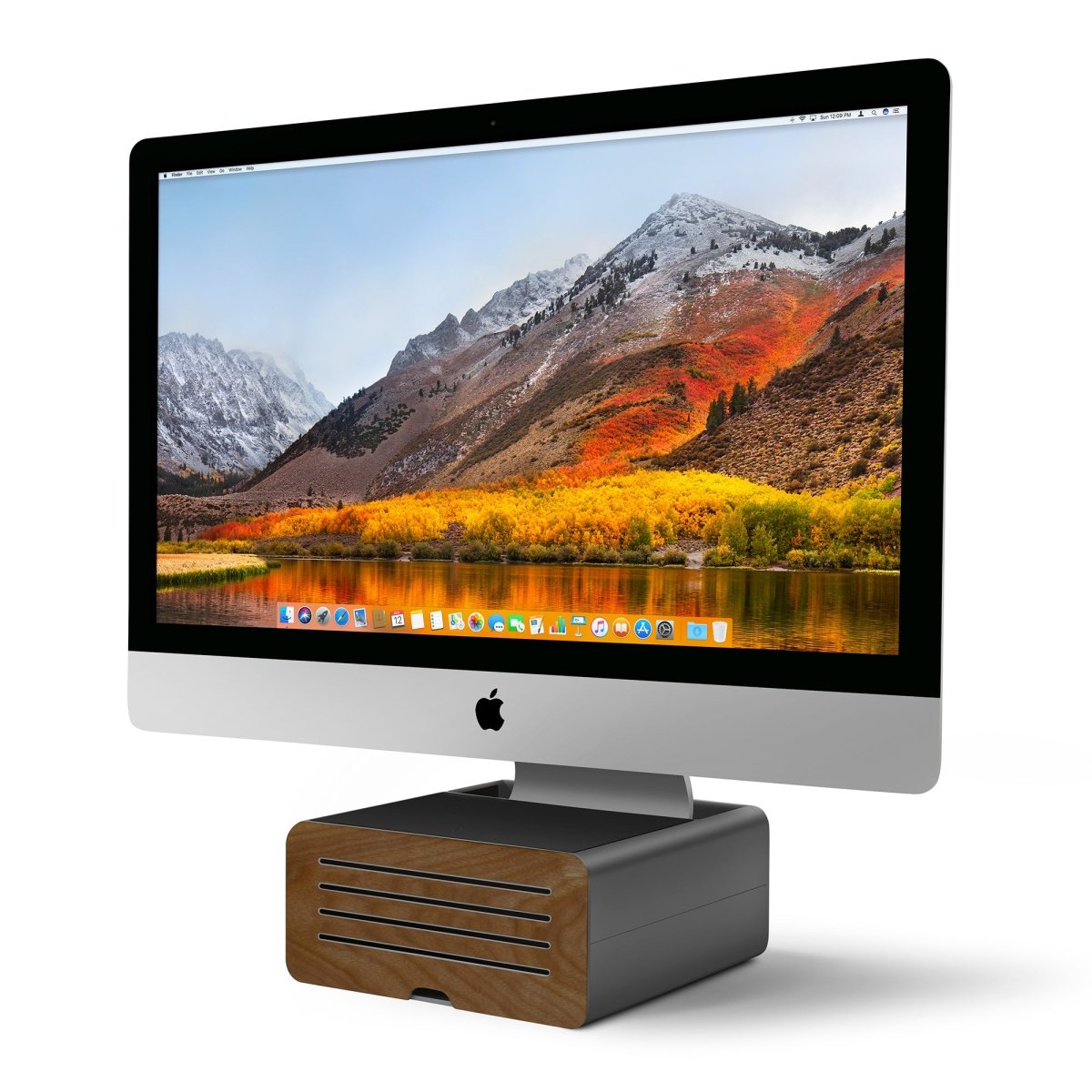 Twelve South HiRise Pro for iMac / Displays/ Monitors | Height - adjustable stand w/ storage, reversible front + leather inlay - Ante ShopTwelve SouthComputer Risers & Stands81137002171312 - 1719