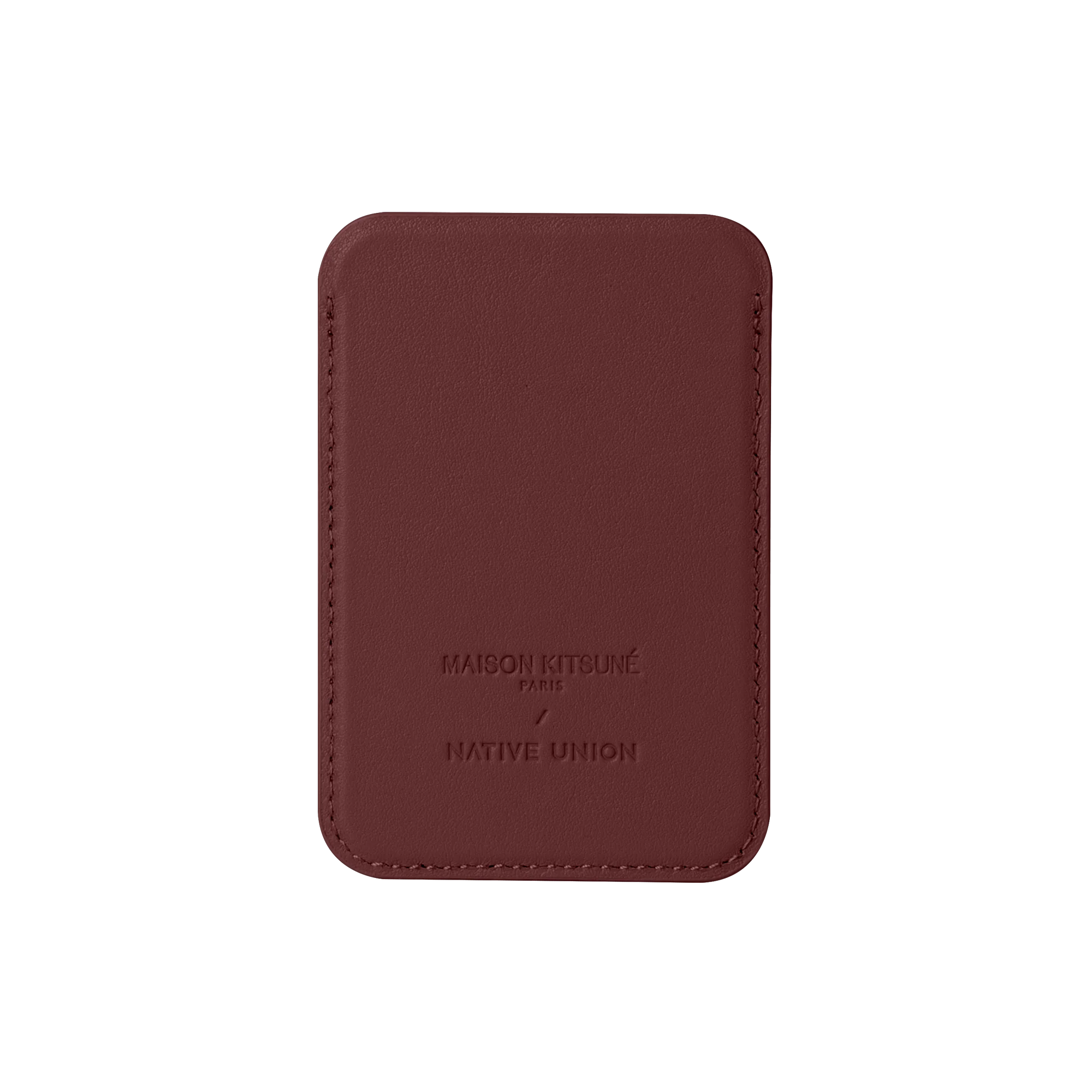 Native Union x Maison Kitsuné Profile Fox Leather Magnetic Card Case for iPhone 14 Pro