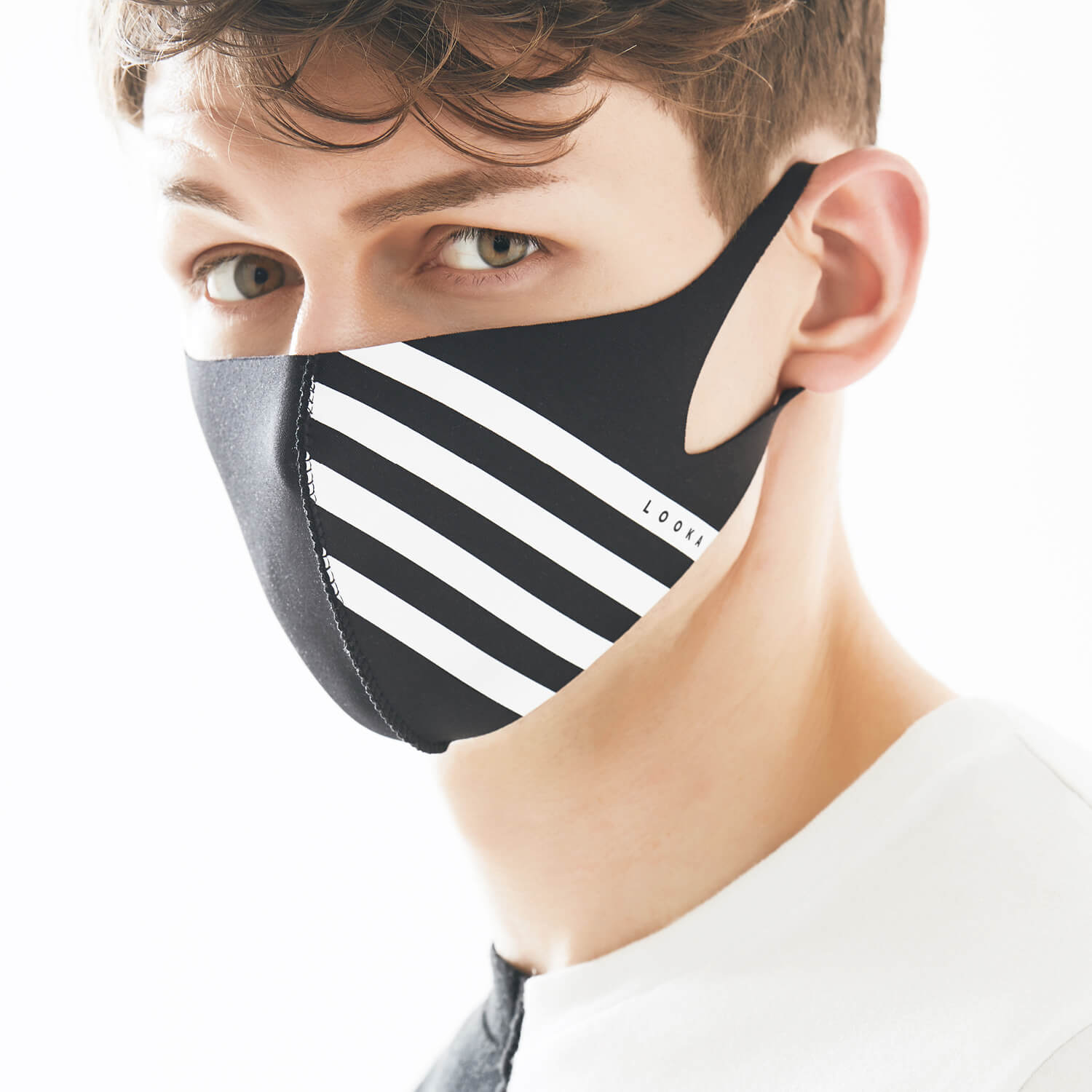 LOOKA MASK Protective Washable and Reusable Air Mask - W4 Black (Made in Korea)