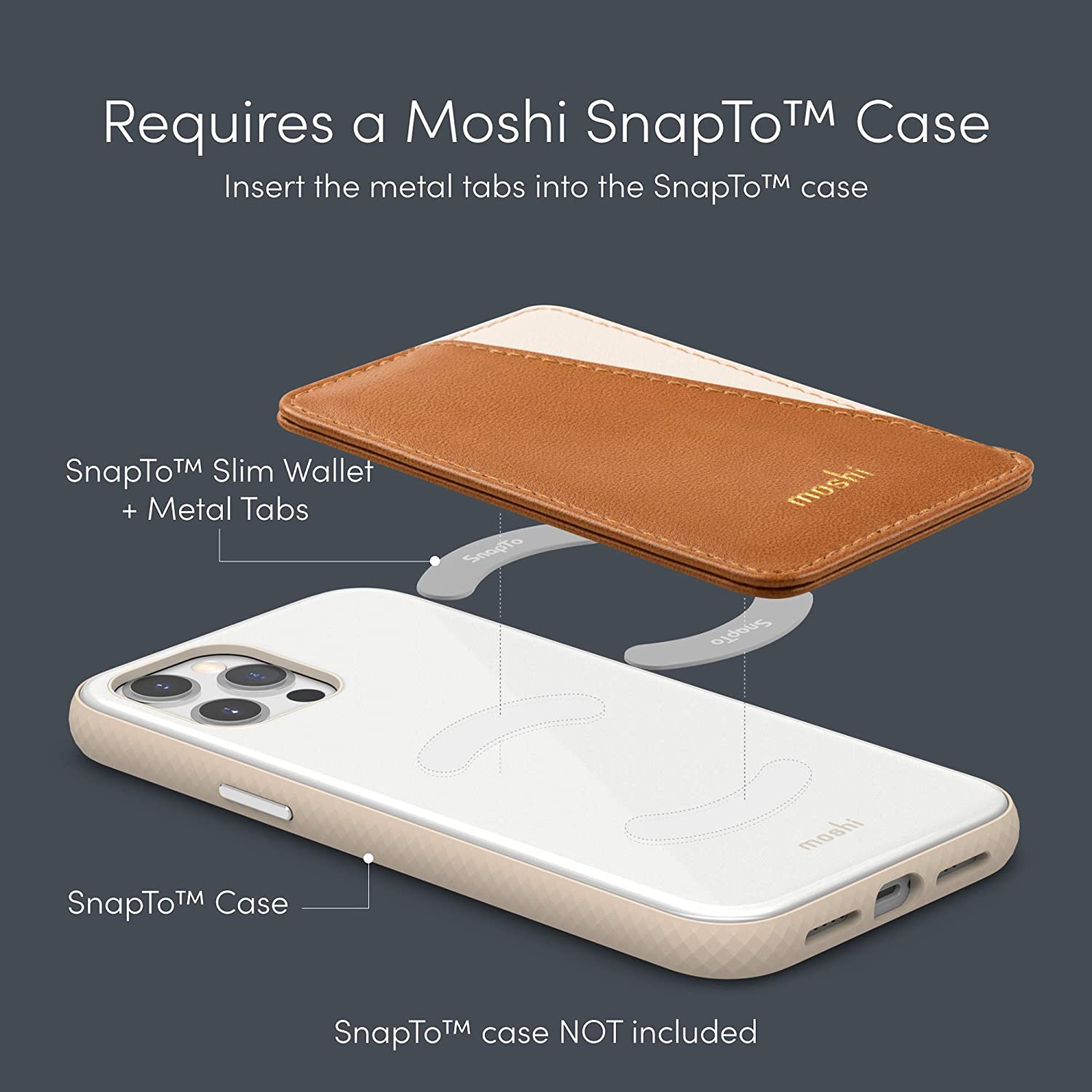 Moshi SnapTo Slim Magnetic Wallet