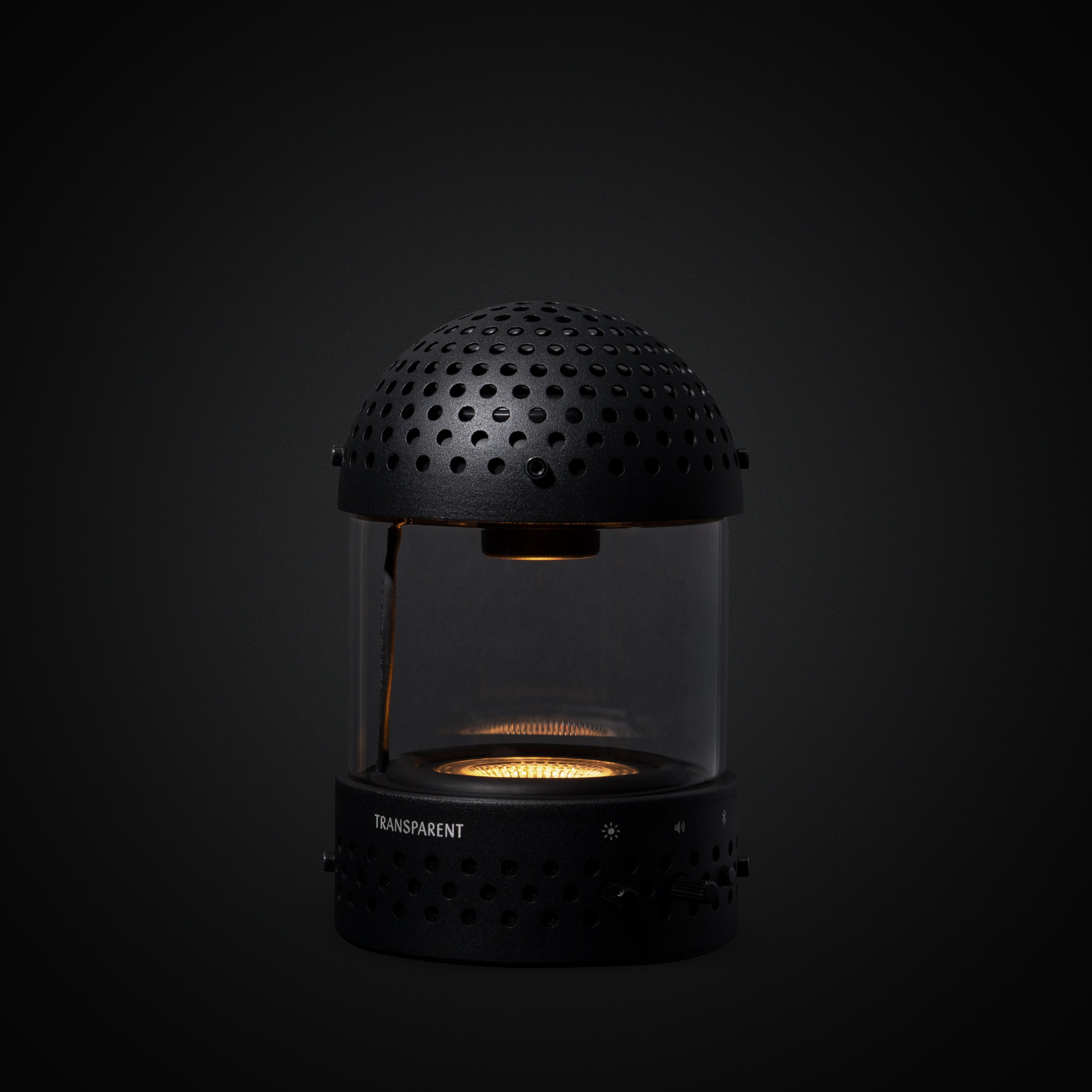 Transparent Light Speaker Black