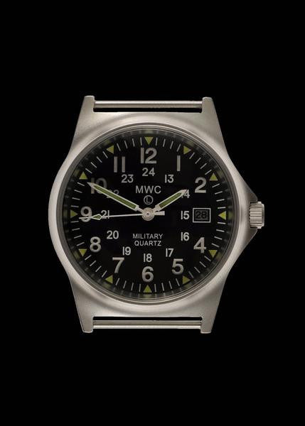 MWC G10 LM Stainless Steel Military Watch with 12/24 Hour Dial - Ante Shop