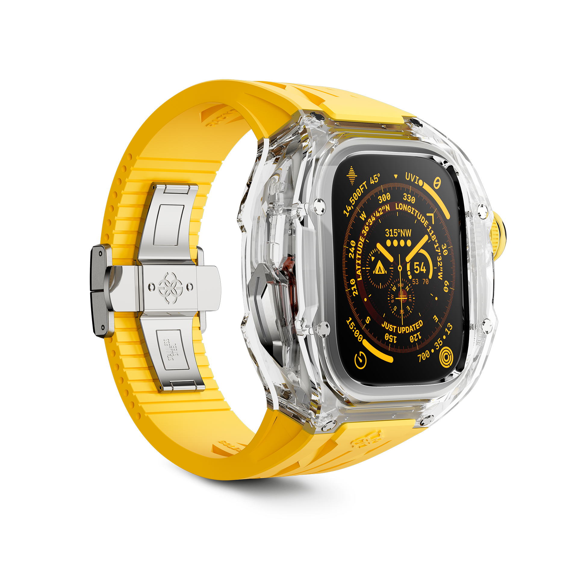 Golden Concept Apple Watch ULTRA 49MM Case+Strap / Racing Sport Transp