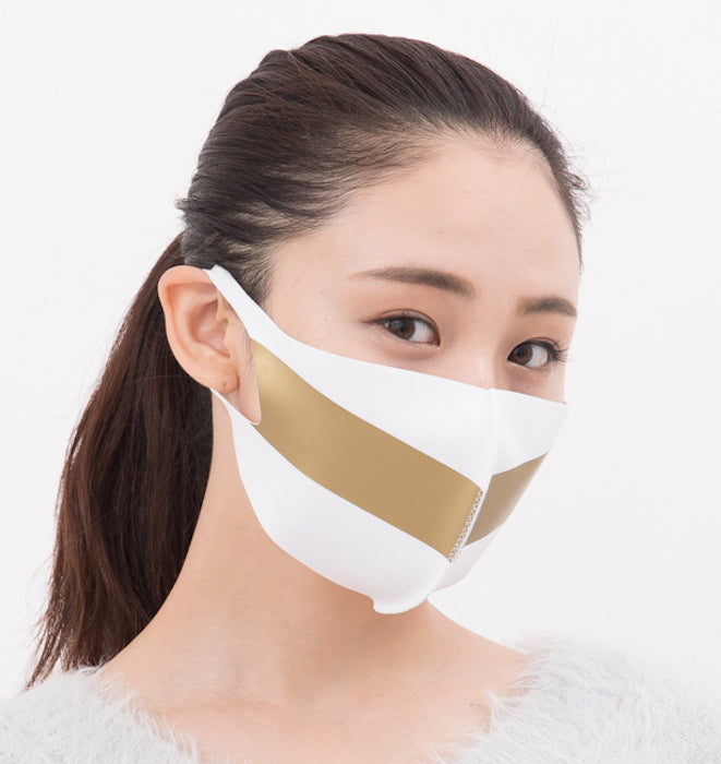 LOOKA MASK Protective Washable and Reusable Air Mask - Astro White Gold (Made in Korea)