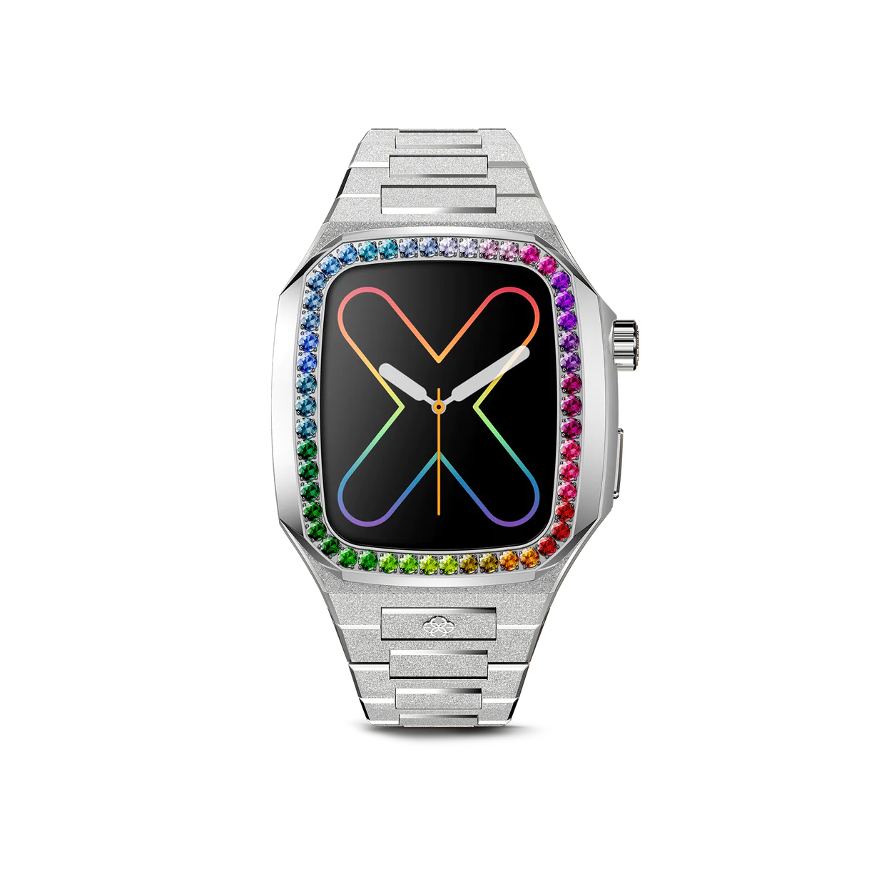 Golden Concept Apple Watch Case - EVF - RAINBOW Frosted Silver