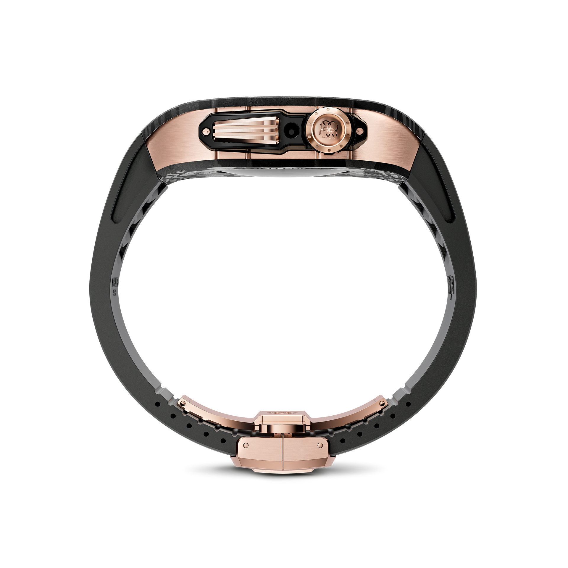 Golden Concept Apple Watch Case 45MM - RSC - ONYX BLACK Rose Gold