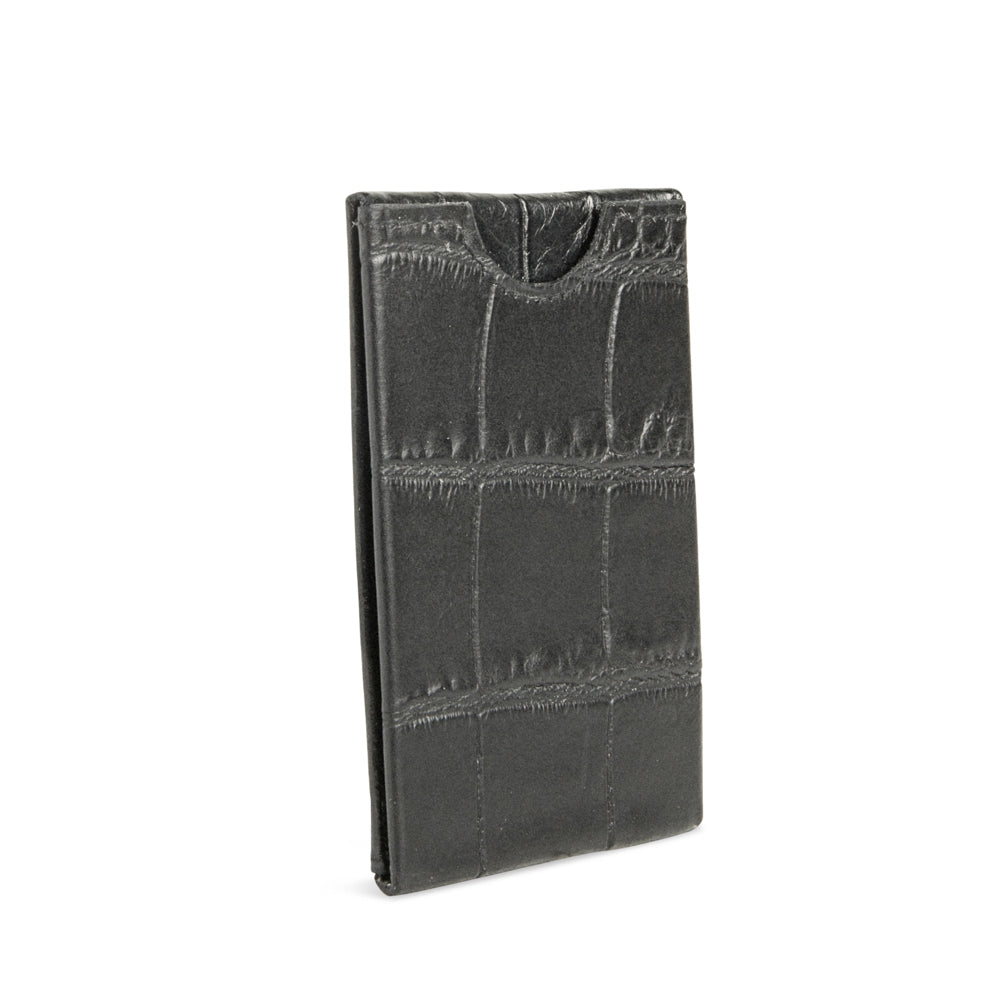W4llet Miami - Cowhide Croco Embossed Leather RFID Card Holder